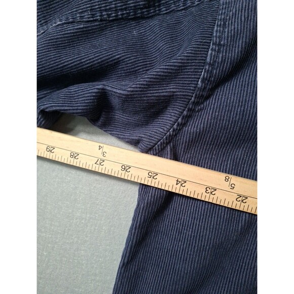 Bugle Boy Corduroy Baggy Zip Up Shirt L Relaxed Blue Skater Chore Jacket Y2K - Picture 7 of 7